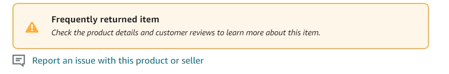 亚马逊美国站Frequently returned item退货标多久消失？我们的商品已经有该标两个月了，还没有消失，对转化率影响太大了