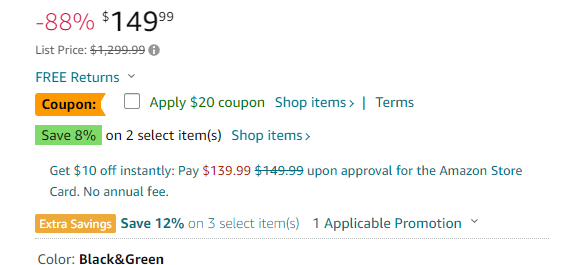贼夸张的下划线价格如何来的？美国站该链接清一色的都是1299.99 或 999.99 划线价，如何做到的？
