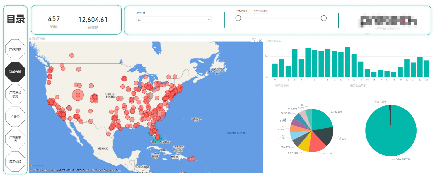 利用PBI建模并组成可视化分析报表