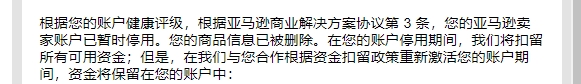 https://www.stuncn.com/wp-content/uploads/2024/10/11669c94b761f2c494dd8198b67ba443.png 【帐号已恢复】因违反销售政策和卖家行为准则(试图损害或辱骂其他卖家),承认问题并通关了申诉,但是账号还是被暂停,该怎么办呢?