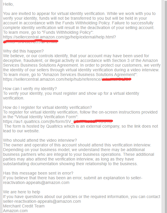 亚马逊视频验证求助，收到了亚马逊这样的业绩通知，请问这是要做什么视频验证呀？有没有小伙伴有经验能分享一下？
